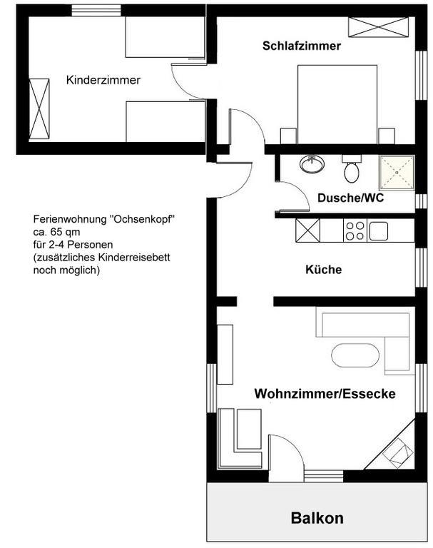 바멘스타이나크 Haus Rosenbuehl B&B 외부 사진